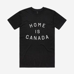 Peace Collective "HOME IS CANADA" Women's T-shirt, LIGHT PINK, NWOT
